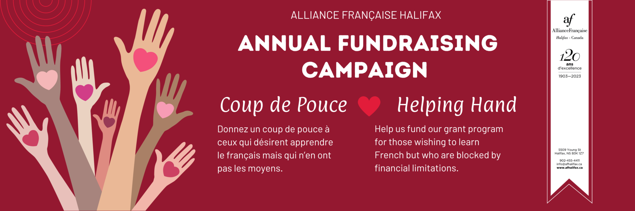 Coup de Pouce Helping Hand Grant Program Alliance française de Halifax