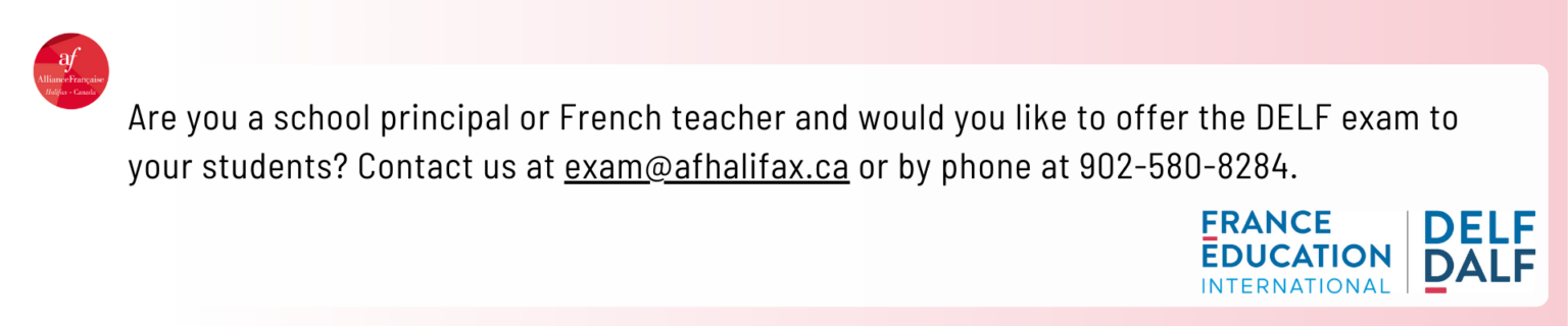 DELF / DALF | Alliance française de Halifax